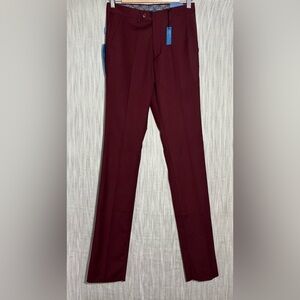 Sean Alexander Burgundy Dress Pants Skinny Fit NWT
